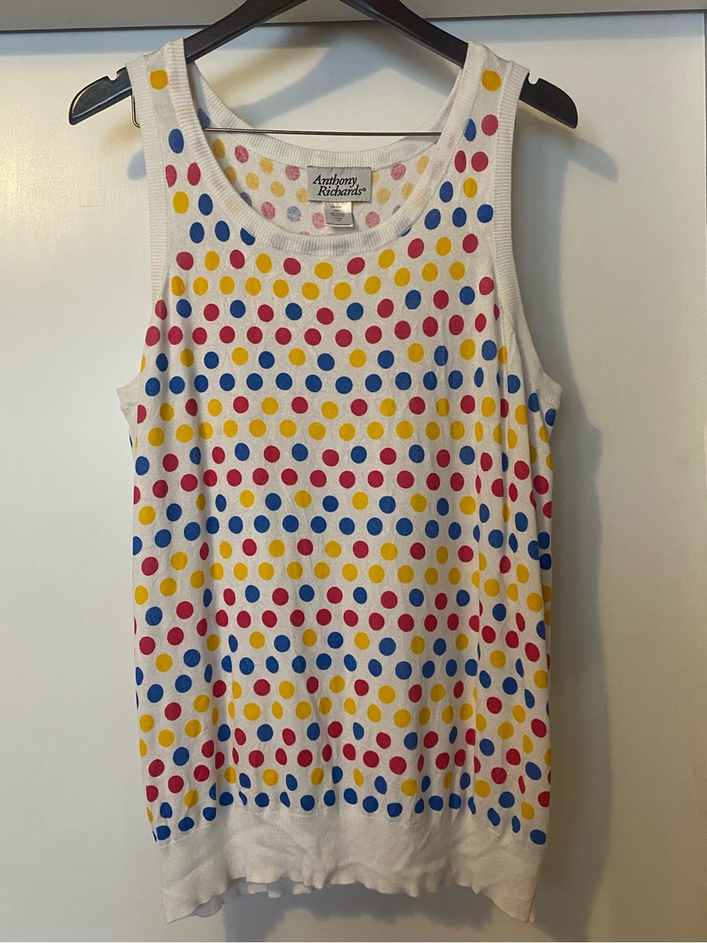 Vintage polka dot tank top plus size